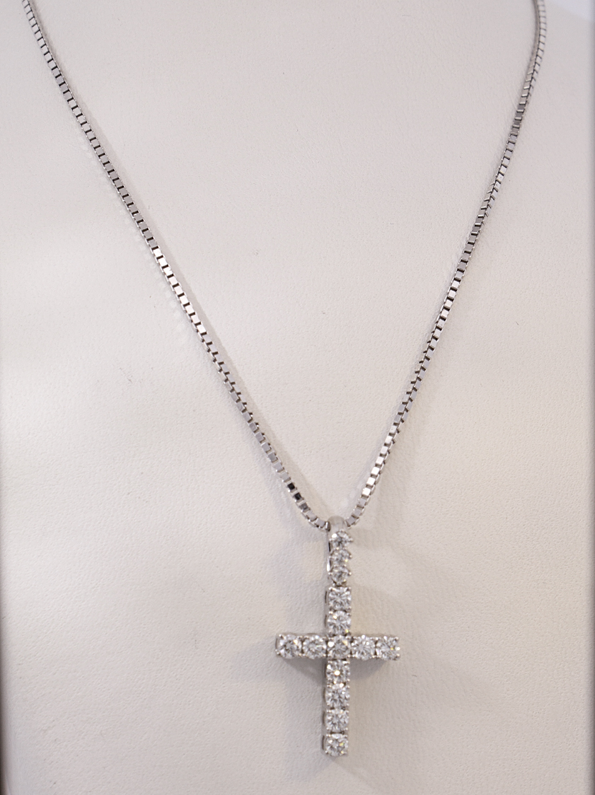 18K White Gold Diamond Necklace – SW25767